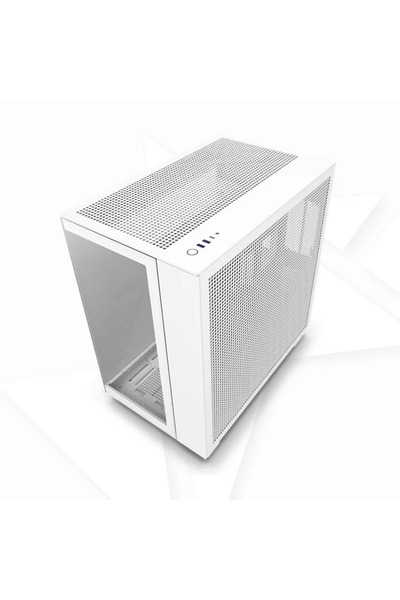 Nzxt علبة تدفق H9 باللون الأبيض