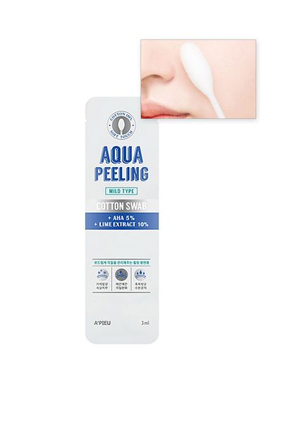 Missha عصا تقشير قطنية 100% (خفيفة) A'pie Aqua Peeling Cotton Swab (MILD)