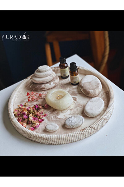 Luna Beyaz Gold Doğal Aromaterapi Mum Koku