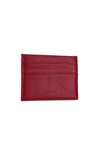 Desa Elowen Red Women's Leather Card Holder