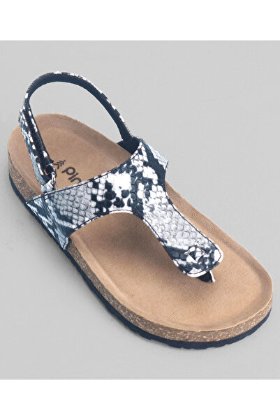 Pine kids Casual Wear Sandals with Velcro Belt Closure - Silver