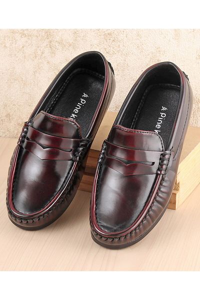 Pine kids Slip on Formal Wear Shoes - Maroon