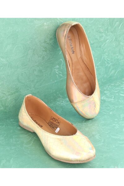Pine kids Slip On Textured Bellies - Golden