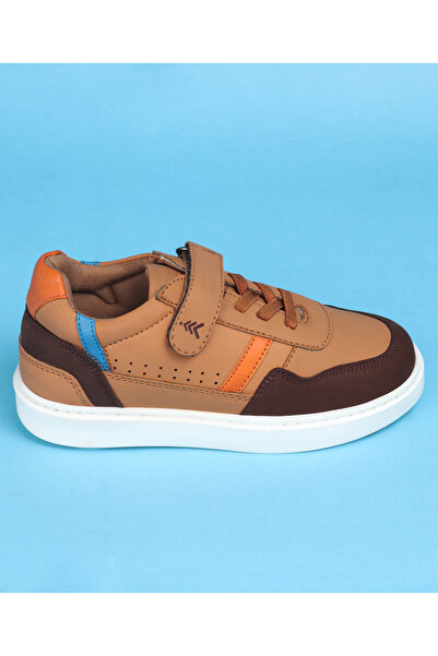 Pine kids Velcro Closure Casual Shoes  - Tan Brown