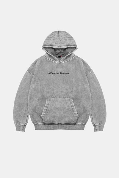 Sekizbiraltı Dimension Leopard Printed Oversize Unisex Premium Washed White Hoodie