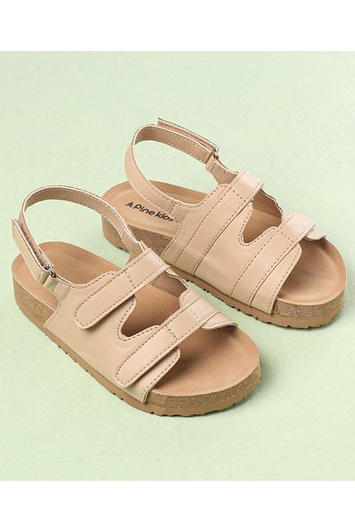 Pine kids Sandals With Velcro Closure -  Cream