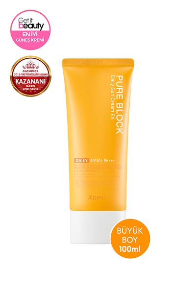 Missha A'Pieu Pure Block Natural Sunscreen - Non-Sticky Daily Sun Creamex Spf50+Pa++++100Ml