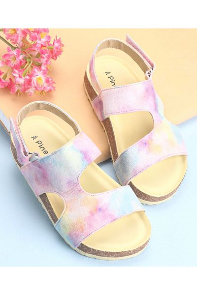 Pine kids Velcro Closure Sandal Tie Dye Effect - Multicolour