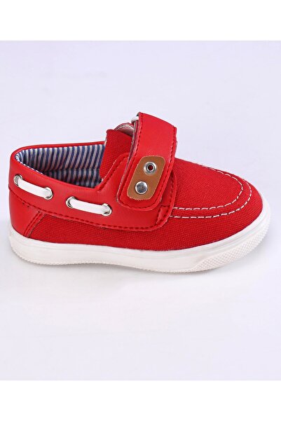 Babyoye Casual Shoes With Velcro Closure - Red