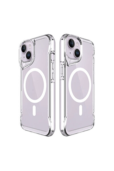 EGSTECH iPhone 13 Kılıf MagSafe Şeffaf Darbe Emici Military Tank Airbag Köşe ...