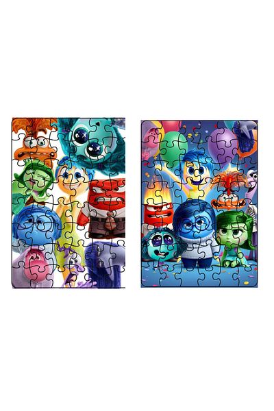 ALPŞAN TİCARET Reverse Face Puzzle 99 Pieces Reverse Face Set of 2 Puzzle