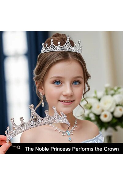 GlassySKY Coroana de piatră prințesă pentru petrecerea de aniversare - K3