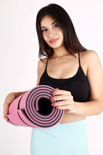 AKTİF SPOR AKTİF SPORT 10 MM SİYAH PEMBE ÇİTF TARAFLI PİLATES MİNDERİ YOGA & ...