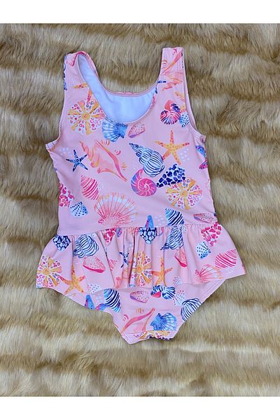skycott Quick Drying Swimsuit with Ruffle Detail for Girl