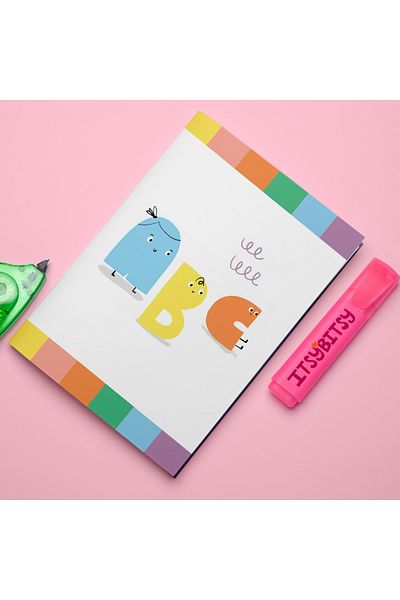 itsybitsy مجموعة دفتر الملاحظات وحامل الملاحظات - سلسلة سرير ألفا