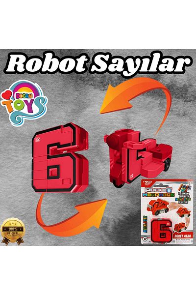 Doğan Oyuncak Dünyası Pocket Morphers 6 - Number of Rocket Attackers and Robot Transforming