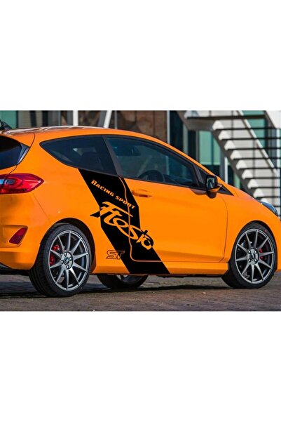 habune Ford Fiesta Yazılı Desenli Yan Kapı Sticker A+Kalite