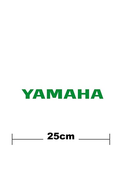 pınaxar Yamaha Logo Text Sticker A+ Quality Label Single Color