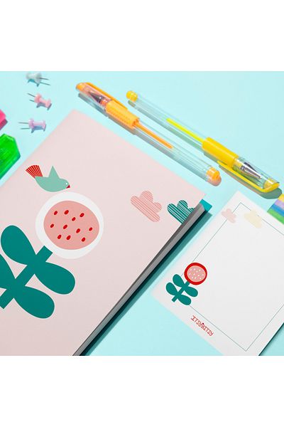 itsybitsy دفتر ملاحظات مقاس 15x21، ورنيش، 40 ورقة - سلسلة أموليت