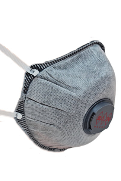 BLN BM 022 AC FFP2 NR AKTİF KARBON FİLTRELİ KONİK VENTİLLİ TOZ MASKE (20 ADET)