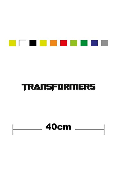 habune ملصق علامة تجارية مدعمة من شركة ترانسفورمرز بلون واحد، ملصق عالي الجودة