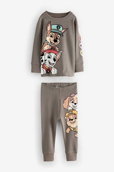 Lolliboomkids New Season All Seasons Cotton Combed Firefighter Dog Themed Elastic Leg Pajamas Set