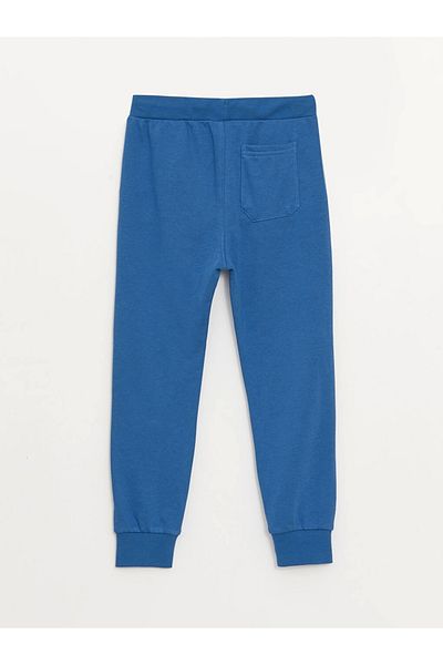LC Waikiki Lcw Kids Blue Elastic Waist Basic Παντελόνι Jogger για αγόρια