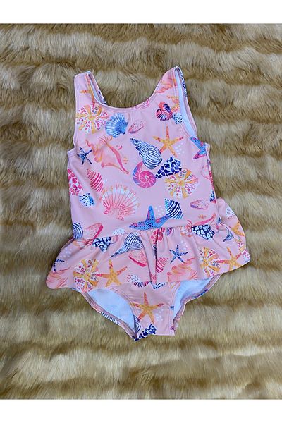 skycott Quick Drying Swimsuit with Ruffle Detail for Girl