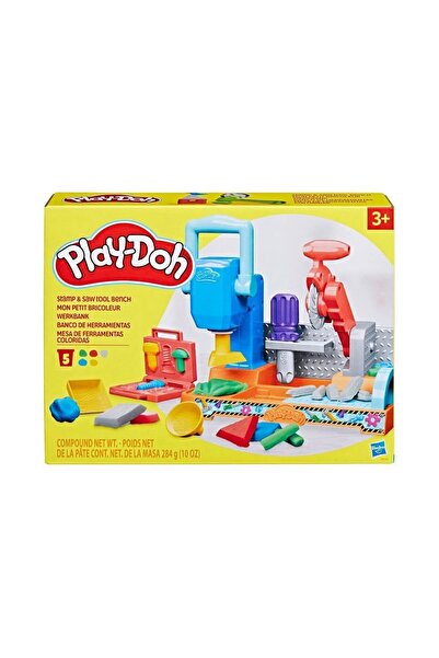 Hasbro F9141 Play-Doh Renkli El Aletleri Tezgahı Oyun Seti +3 yaş FABBATOYS eğlence