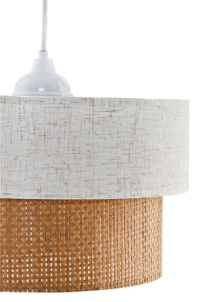 EvLight Linen Wicker Natural Rattan Pendant Lamp Chandelier