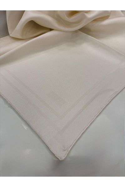 Vakko Μαντήλι ίσιο Tivil Silk 40894-ecru