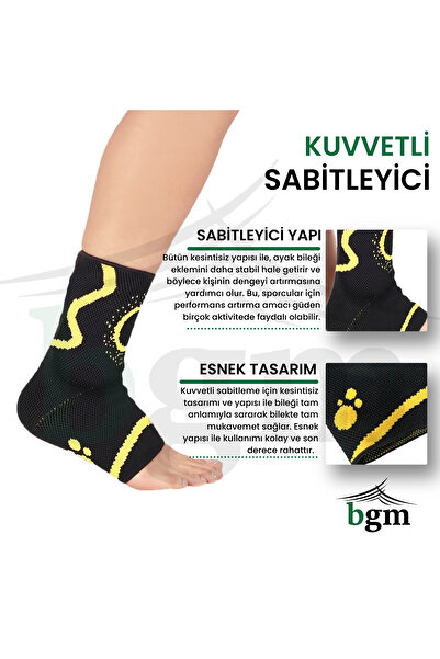 bgm Malleol Destekli Ayak Bilekliği Örme Yüksek Kalite Örme Malleol Destekli Bileklik