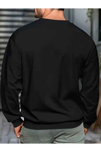Femella Women Fashion Bluză pentru bărbați cu mânecă lungă, cu decolteu, cu două fire, cu detaliu text