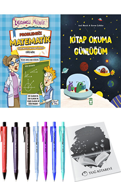Timaş Çocuk Kitap Okuma Günlüğüm ve Problemsiz Matematik 2li Set + Hediyeli