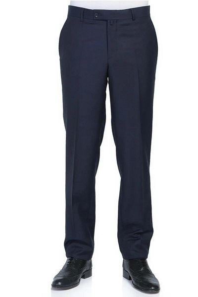 PANT POSİTİVE Ανδρικό παντελόνι από μπλε ύφασμα - Merdan Armuri, Classic Cut - 6582