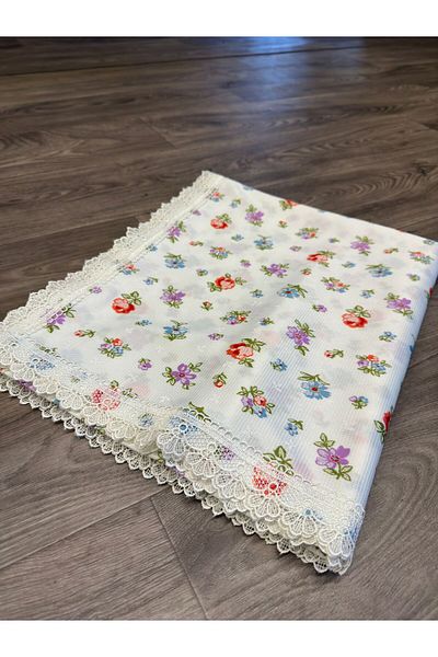 Dantelux Guipure Stain Resistant Floral Patterned 160X160 cm Table Cloth Table Cloth Picnic Cloth