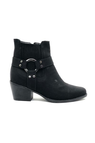 Kids Club Shoes Ayakdaş 2326 - Cizme Western Cowboy Black pentru damă