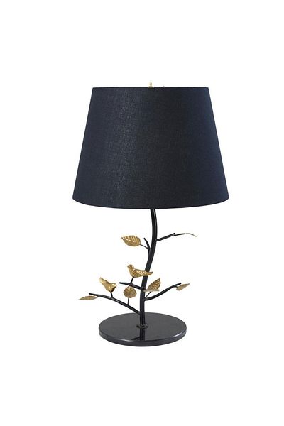 Homelux Veioza tree, 32x32x56 cm, e27, 40 w, metal/textile, black/gold