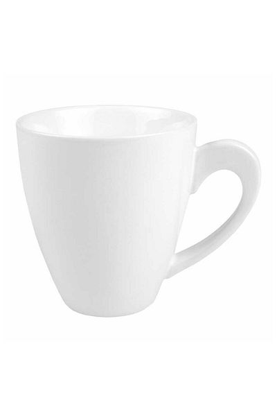 Homelux Cana de cafea, portelan, 190 ml, alb, porto