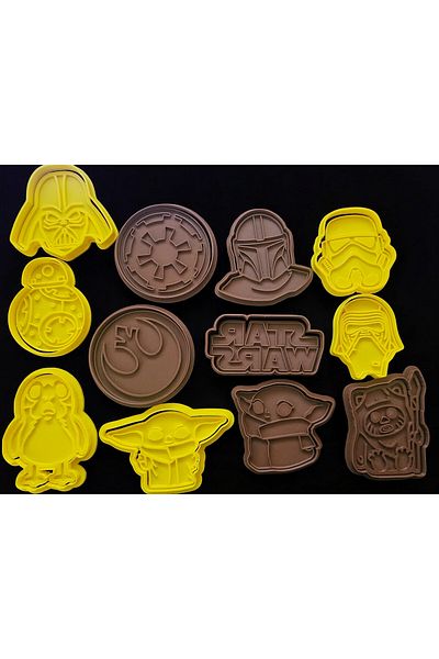 Beta Star Wars Themed Cookie Mold Dough Shaper Set