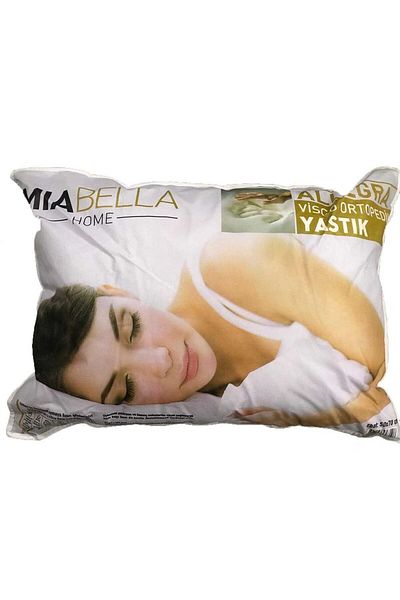 Homelux Perna Ortopedica 50x70 Cm, Husa Dublu Stratificata Poliester, Cu Continut Viscoza/Spuma, Alb