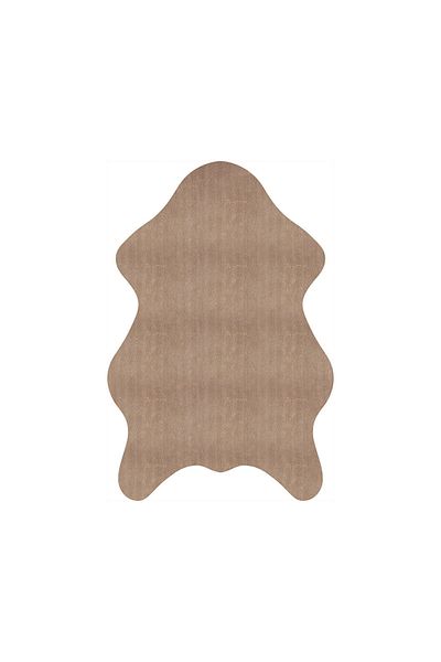 Homelux Covor antiderapant chihlimbar din piele de oaie, dreptunghiular, 80x150, simplu, maro, poliester