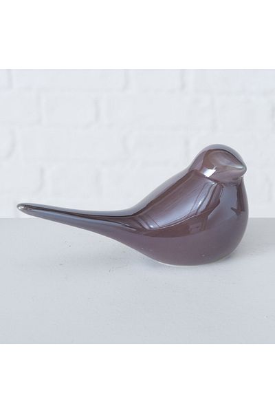 Homelux Decor pasăre, 16x7x7 cm, dolomit, violet închis