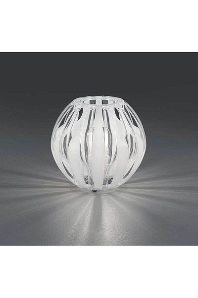 Homelux Pumpkin Lamp, D=20 Cm, 40 W, White, E27