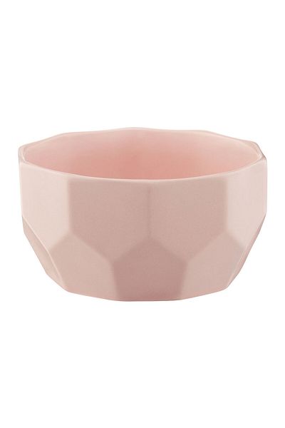 Homelux Bol Ceramica, 13 Cm, Roz, Diamant