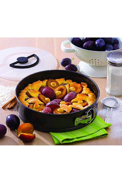 Homelux Formă pentru tort, acoperire antiaderentă, neagră, 28 cm, Lukrecja