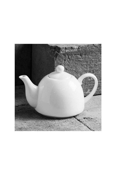 Homelux Ceainic, Porțelan, Alb, 330ml, Kubiko/fala