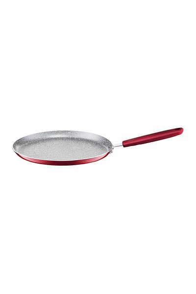Homelux Tigăi pentru clătite din aluminiu, strat Qualum Basic Jasper, roșu, 25 Cm