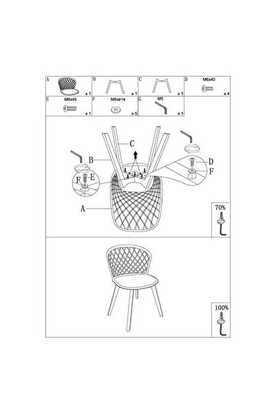 Homelux Scaun Cria Alb, Polipropilena, Picioare Din Lemn