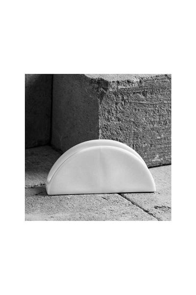 Homelux Suport pentru servetele, portelan, alb, 13 Cm, Kubiko/fala